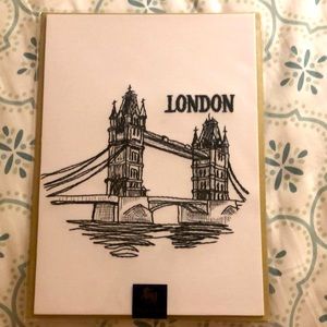 London Embroidery Papyrus blank card